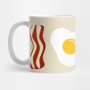 I Love Breakfast (pink background) Mug